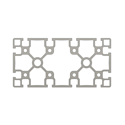 10-18090-0-1000MM MODULAR SOLUTIONS EXTRUDED PROFILE 90MM X 180MM, CUT TO THE LENGTH OF 1000 MM